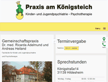 Tablet Screenshot of praxis-am-koenigsteich.de